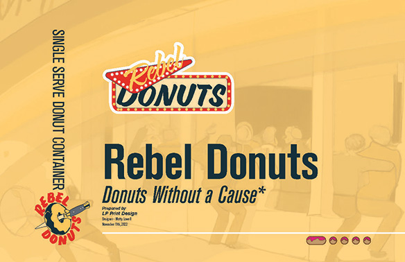 Packaging Concept Art for Donut Packaging